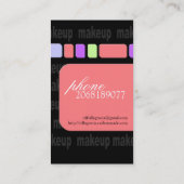 Maskenbildner-Visitenkarten Visitenkarte (Rückseite)