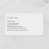 Maskenbildner-Visitenkarten Visitenkarte (Rückseite)