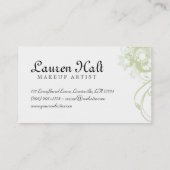 Maskenbildner-Wimper-Lockenwickler erröten Visitenkarte (Rückseite)