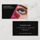 MaskenbildnerCosmetologistCosmetology elegant Visitenkarte (Vorne/Hinten)