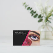 MaskenbildnerCosmetologistCosmetology elegant Visitenkarte (Stehend Vorderseite)