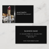 MaskenbildnerCosmetologistCosmetology elegant Visitenkarte (Vorne/Hinten)