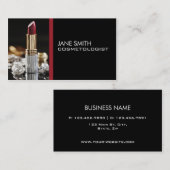 MaskenbildnerCosmetologistCosmetology elegant Visitenkarte (Vorne/Hinten)