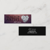 Maskenbildnerdiamant-Visitenkarten Mini Visitenkarte (Vorne/Hinten)