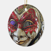 Maskendesign Keramik Ornament (Links)
