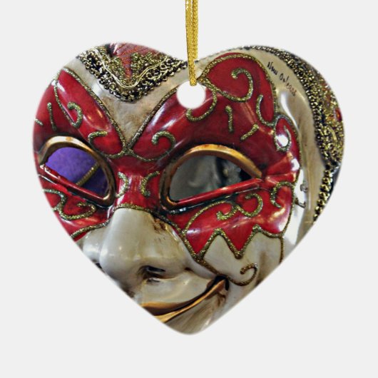 Maskendesign Keramikornament (Vorne)