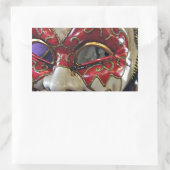 Maskendesign Rechteckiger Aufkleber (Tasche)