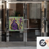 Maskenfenster Fensteraufkleber (Büro Tür)