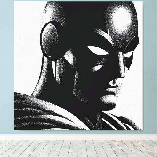 Maskenjustiz Leinwanddruck (Insitu (Holzboden))