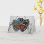 Maskenkarte aus festem Glas Karte (Gelbe Blume)