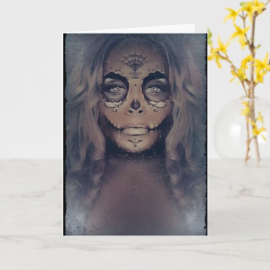 Maskenkarte Karte (Gelbe Blume)