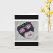 Maskenkarte Karte (Gelbe Blume)