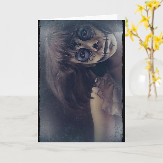 Maskenkarte Karte (Gelbe Blume)