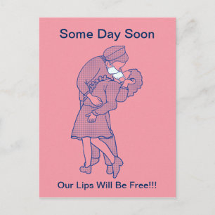 Maskenliebhaber Postkarte