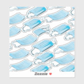 Maskenmaske Aufkleber (Blatt)