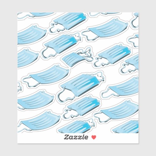 Maskenmaske Aufkleber (Blatt)