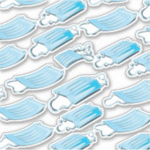 Maskenmaske Aufkleber (Vorderseite)