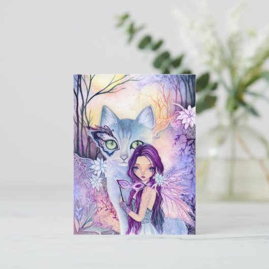 Maskennacht - Postkarte (Stehend Vorderseite)