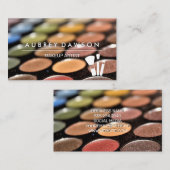 Maskenpalette | Makeup Brush-Symbol Visitenkarte (Vorne/Hinten)