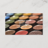 Maskenpalette | Makeup-Logo | Sparkle Visitenkarte (Rückseite)