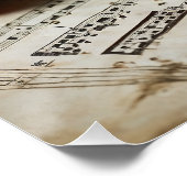 Maskenspiel & Melodie – Barocke Eleganz in Blau un Poster (Ecke)