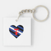 Maskenstolz Schlüsselanhänger (Rückseite)