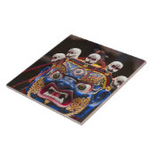 Maskentanz-Aufführung beim Tshechu Festival 2 Fliese (Seite)