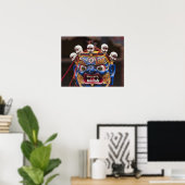 Maskentanz beim Tshechu Festival 2 Poster (Heimbüro)