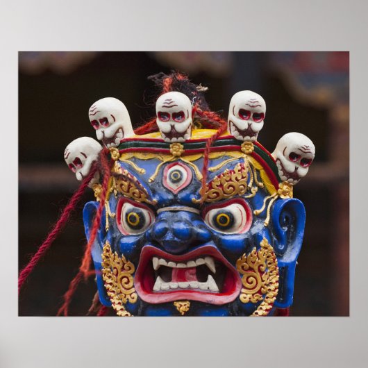 Maskentanz beim Tshechu Festival 2 Poster (Vorne)