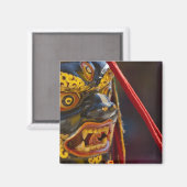 Maskentanz beim Tshechu Festival Magnet (Vorderseite/Rückseite)