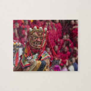 Maskentanzaufführung beim Tshechu-Festival 3 Puzzle