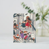 Maskenumzug Postkarte (Stehend Vorderseite)