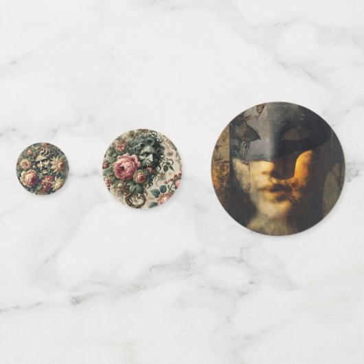 Maskenverfall — gotisch Viktorianisch Konfetti (Vorderseiten)