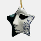 MASKERADE 2 (Blau) Keramikornament (Rechts)