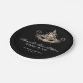 Maskerade-Ball-Papier-Teller Pappteller (Schrägansicht)