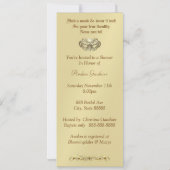 Maskerade-Brautparty-Einladung Venedigs aquamarine Einladung (Rückseite)