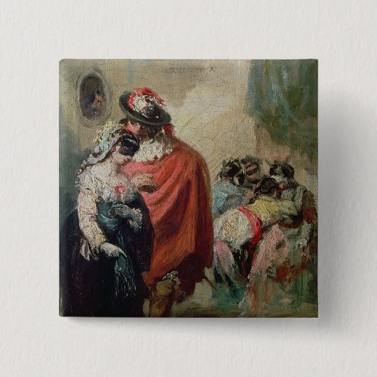 Maskerade Button (Vorderseite)