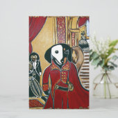 Maskerade Doxie Briefpapier (Stehend Vorderseite)