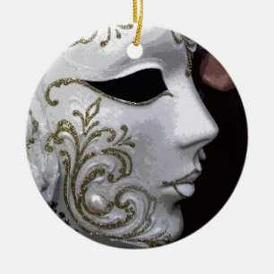 MASKERADE (GOLD) KERAMIK ORNAMENT