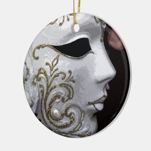 MASKERADE (GOLD) KERAMIK ORNAMENT (Links)