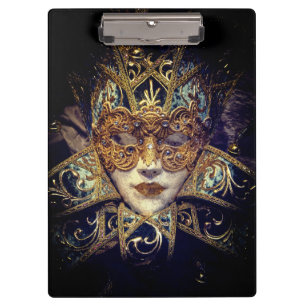 Maskerade-Maske viktorianisch elegant gothisch sch Klemmbrett