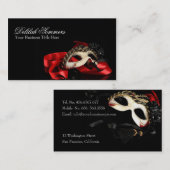 Maskerade-Masken-Visitenkarte Visitenkarte (Vorne/Hinten)