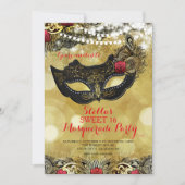 MASKERADE-PARTY EINLADUNG (Vorderseite)
