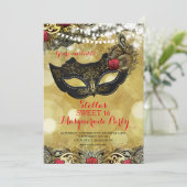 MASKERADE-PARTY EINLADUNG (Stehend Vorderseite)