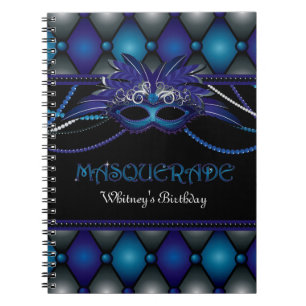 Maskerade-Party-Gast-Buch Notizblock