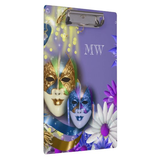 Maskerade quinceanera venezianische Masken Klemmbrett (Rechts)