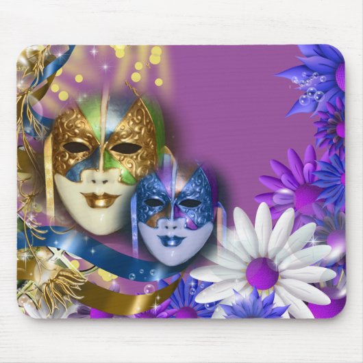 Maskerade quinceanera venezianische Masken Mousepad (Vorne)