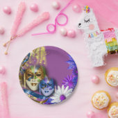 Maskerade quinceanera venezianische Masken Pappteller (Party)