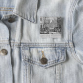 Maskeraden und Opern, Burlington-Tor, 1724 Button (Beispiel)