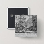 Maskeraden und Opern, Burlington-Tor, 1724 Button (Vorne & Hinten)